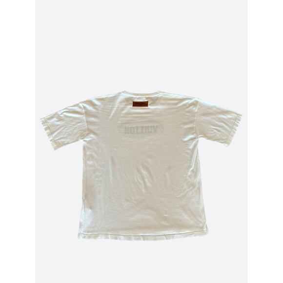 Louis Vuitton White & Green Vuitton Intarsia T-Shirt - Picture 2 of 8